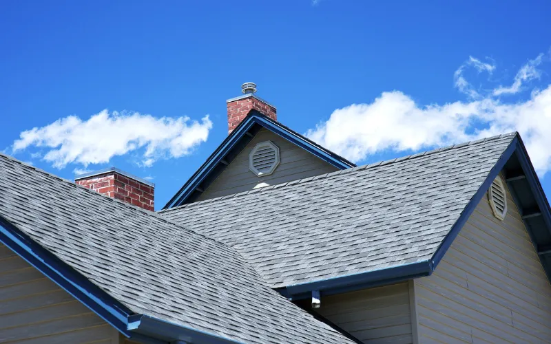 new Owens Corning roof installation - slate gray shingles